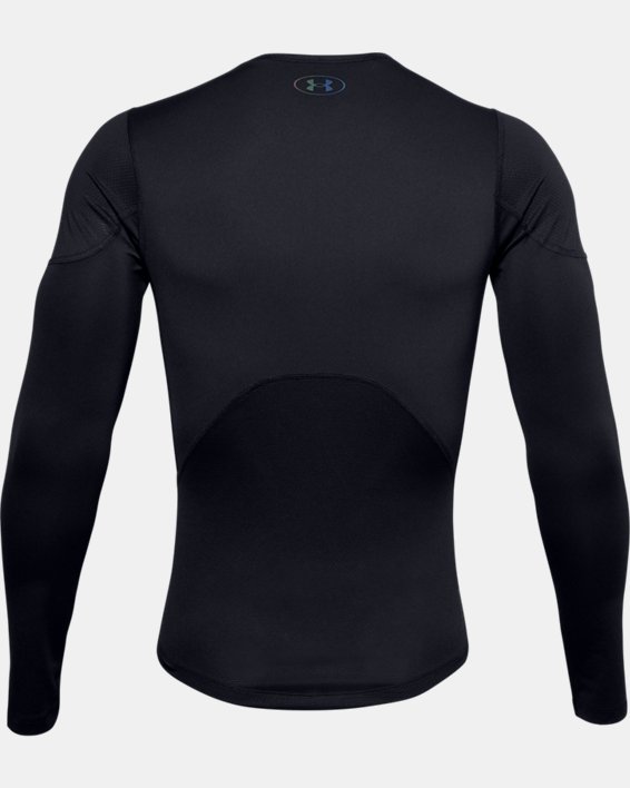 男士UA RUSH™ HeatGear® 2.0強力伸縮型長袖T恤, Black, pdpMainDesktop image number 5